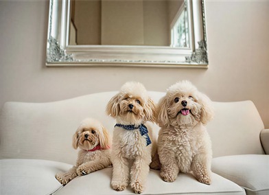 White fluffy dog custom replica